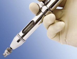 no needle vasectomy uses an air injector system instead of a needle.